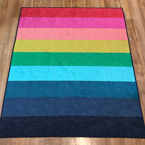 Rainbow Stripe Quilt