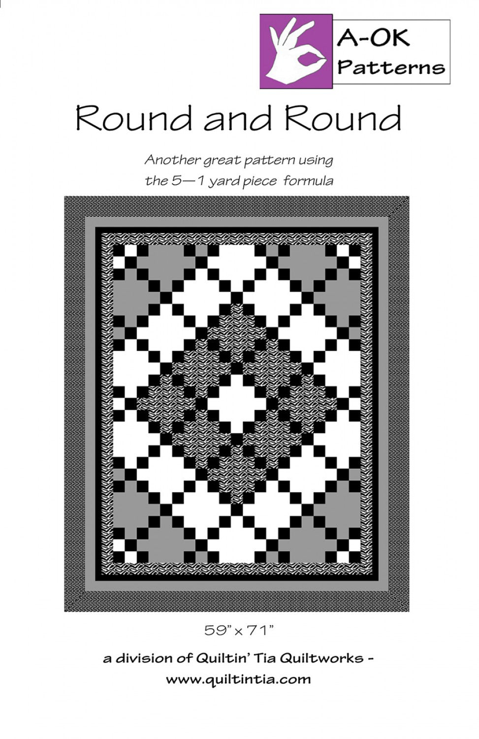 Round and Round (5 Yard Pattern) by A-OK Patterns - PAPER Pattern