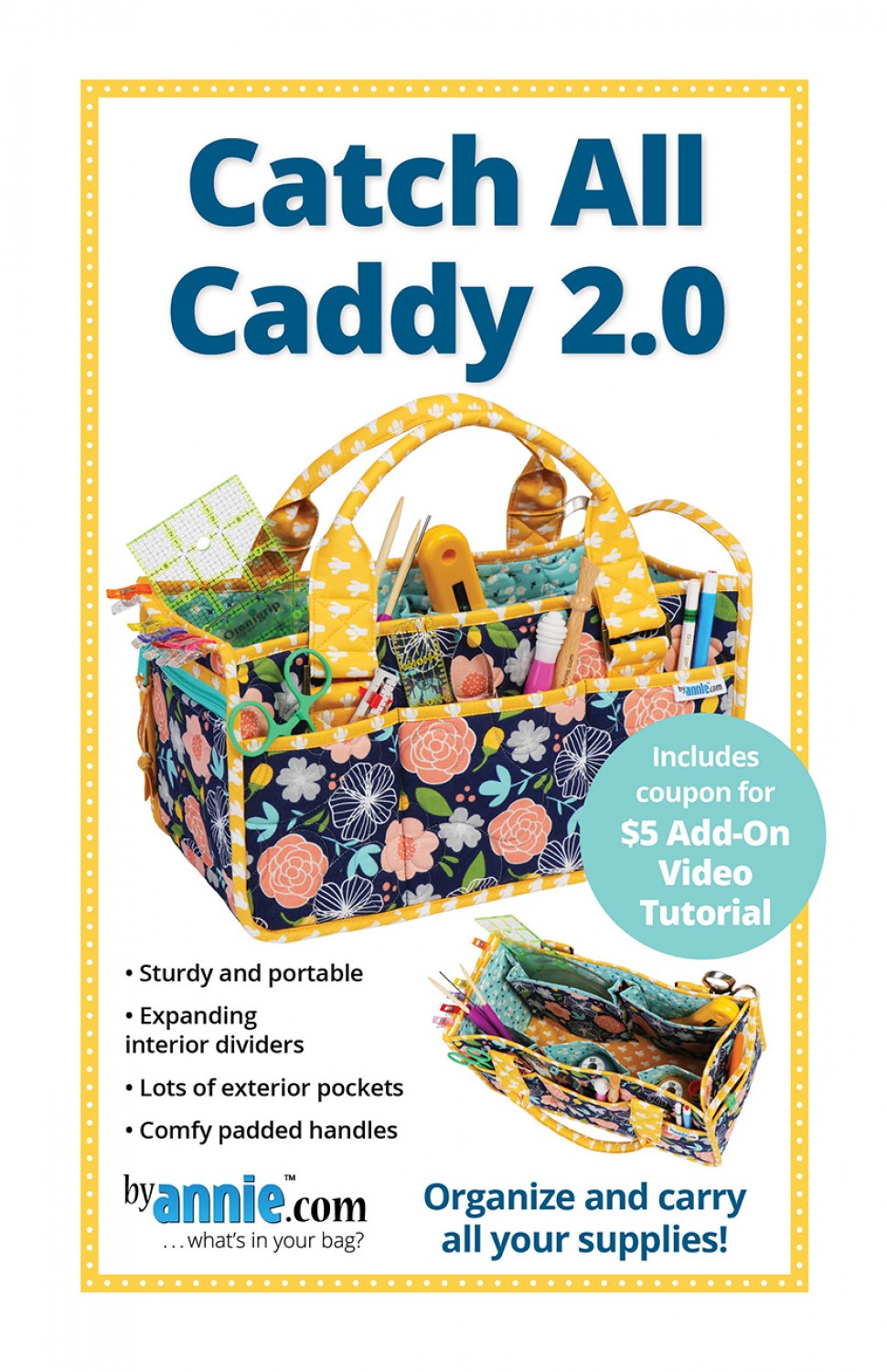 Catch All Caddy 2.0 from By Annie - PAPER Pattern