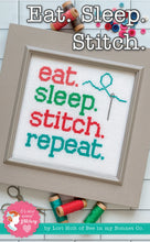 Load image into Gallery viewer, Eat Sleep Stitch Repeat by Lori Holt - PAPER Pattern
