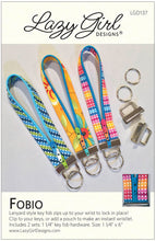 Load image into Gallery viewer, Fobio by Lazy Girl Designs - Key Fob Pattern &amp; Hardware
