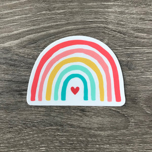 Happy Rainbow Vinyl Sticker