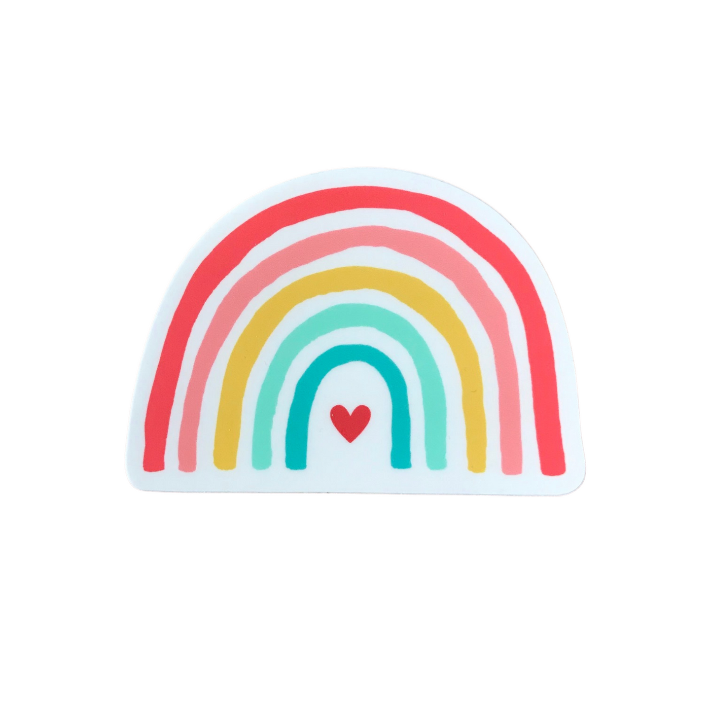 Happy Rainbow Vinyl Sticker – Heartfully Handmade