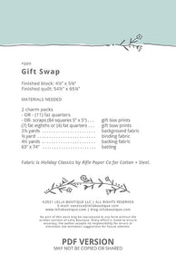 Gift Swap by Vanessa Goertzen of Lella Boutique - PAPER Pattern