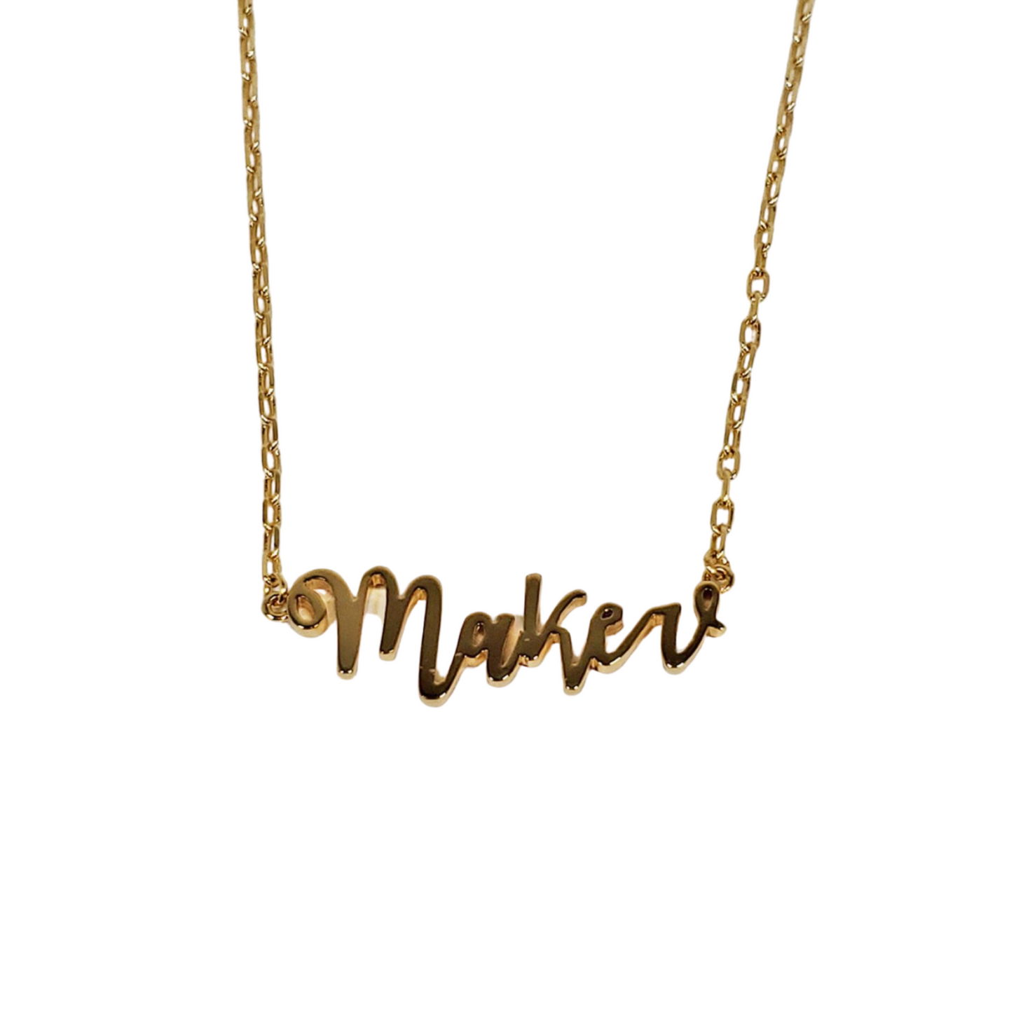 Maker Necklace - Gold