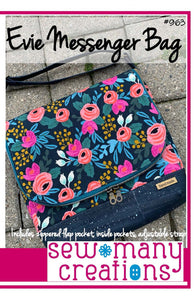Evie Messenger Bag - by Sew Many Creations - PAPER Pattern
