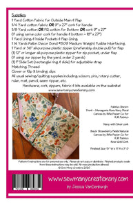 Evie Messenger Bag - by Sew Many Creations - PAPER Pattern