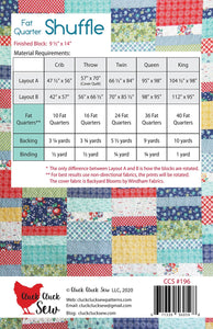 Fat Quarter Shuffle by Cluck Cluck Sew - PAPER Pattern