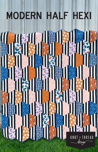 Modern Half Hexi by Knot & Thread Design - PAPER Pattern