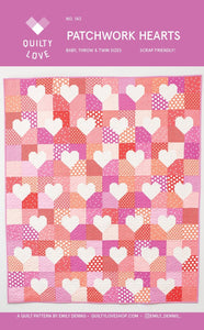 Patchwork Hearts by Emily Dennis of Quilty Love - PAPER Pattern