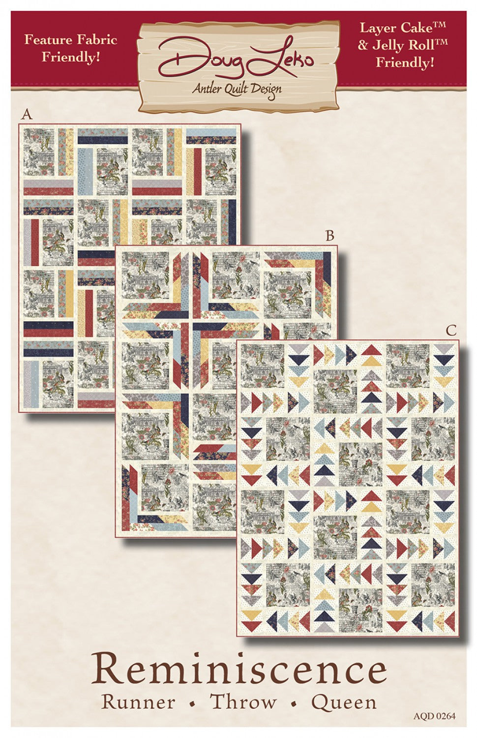 Reminiscence by Antler Quilt Design - PAPER Pattern