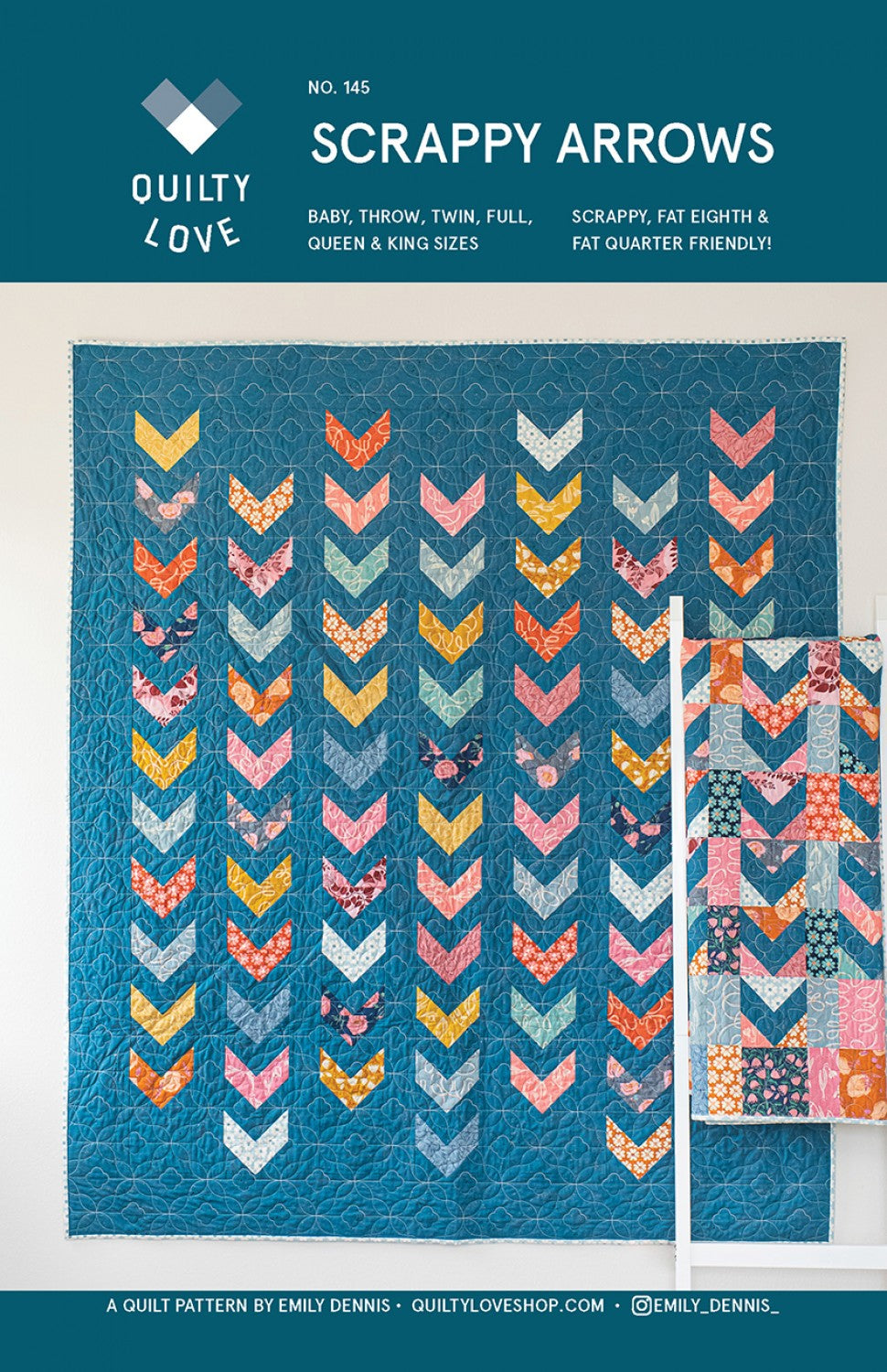 Scrappy Arrows by Emily Dennis of Quilty Love - PAPER Pattern