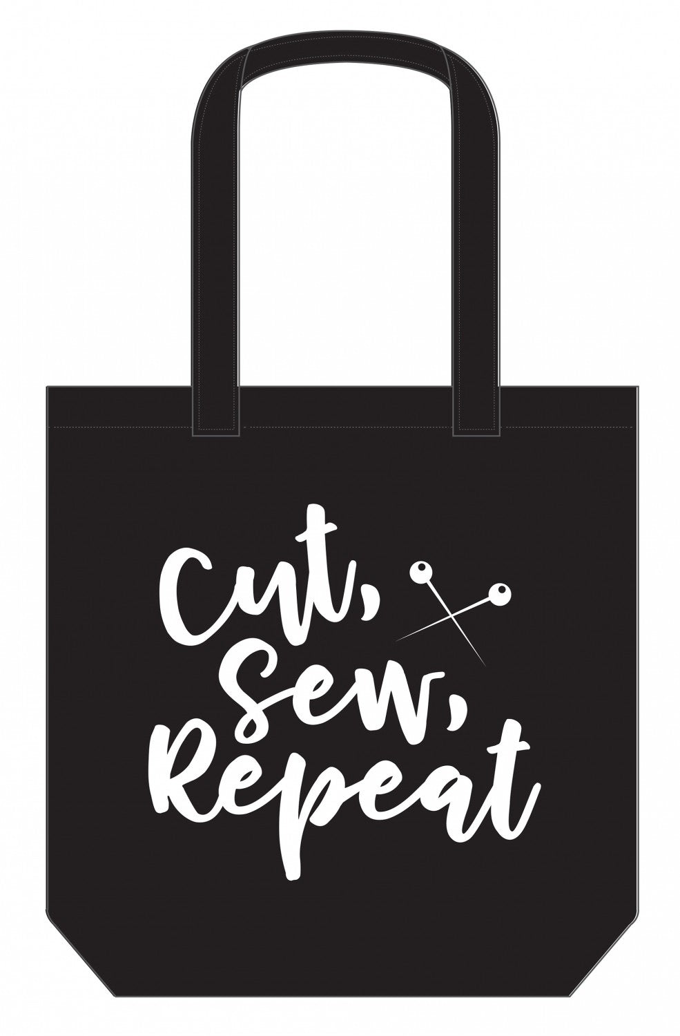 Cut Sew Repeat - Canvas Tote Bag