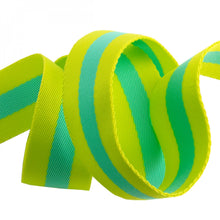 Load image into Gallery viewer, Tula Pink 1.5&quot; Webbing - Lime and Turquoise

