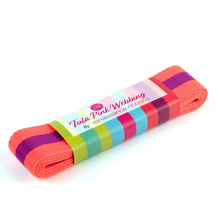 Load image into Gallery viewer, Tula Pink 1.5&quot; Webbing - Watermelon and Plum
