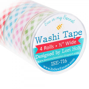 Gingham Washi Tape - Set of 4