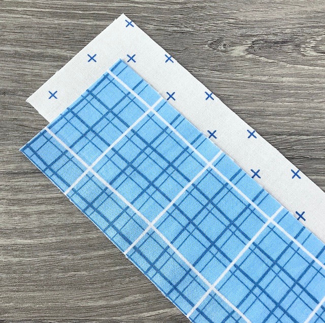 Key Fob Kit - Single - Blue Plaid